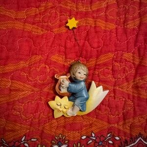 Vintage ANRI  Ornament with Harp